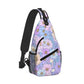 Sling Bag Daisy Flower Pastel Color Hiking Daypack Crossbody Shoulder Backpack Travel Chest Pack for Men Women