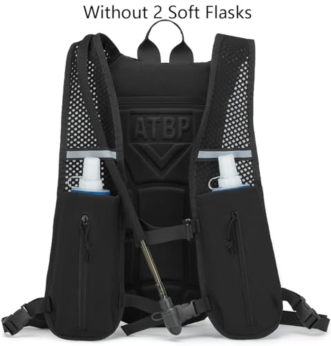 Running Hydration Vest Pack Tactical 3L Water Bladder Backpack Bag for Cycling Marathon Hiking Daypack Men & Women