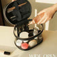 Travel Makeup Bag Clear Compact Make Up Vanity Case with Brush Storage and Top Handle