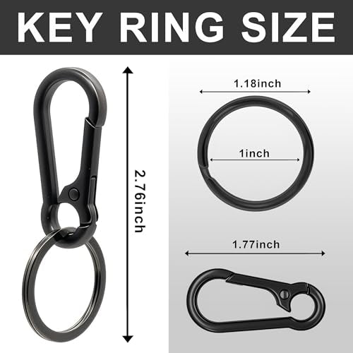 Carabiner Keychain Keyring Set for Men Women