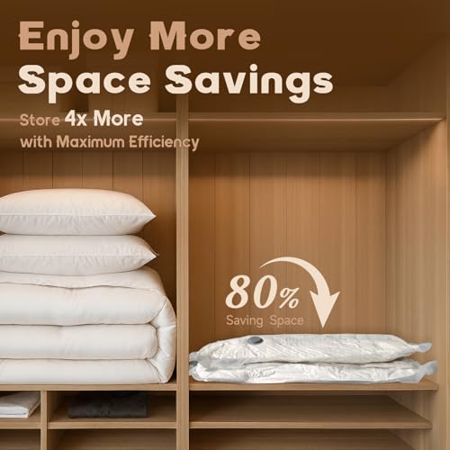 Rechargeable Pump Vacuum Bags for Travel Packing (15 Count)