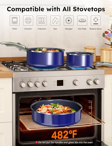 Pro DUXANO Ceramic Pots and Pans Set & 2026 Upgraded Hybrid 3