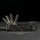 Metallic Aluminum Red Forge Carbon Fiber Key Organizer holder