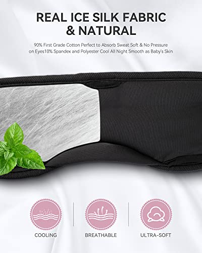 Sleep Headphones Bluetooth 5.4 Sleep Mask with HD Sound