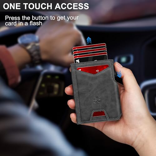 Wallet for Men Wallet with Slim Pop Up Card Holder 9 (13 Count)