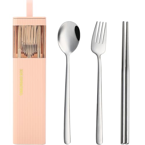 Travel Utensils with Case (4 Count)