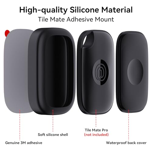 2 Pack Adhesive Mount Holder for Tile Life360 Pro 2024 Tracker with 3M Adhesive Sticker