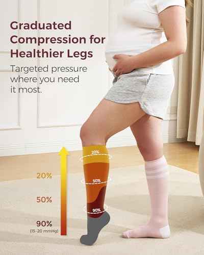 Compression Socks for Women Wide Calf