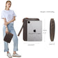 Full Grain Leather Travel Cable Accessories Bag