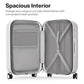 26 Inch Large Checked Luggage PC Hardshell Suitcases with Wheels for Travel Woman Men