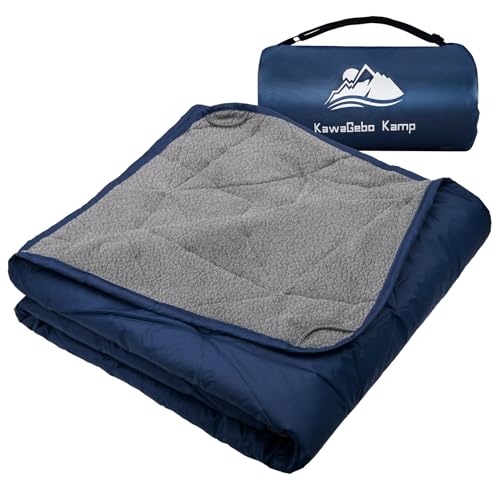 Large Waterproof Outdoor Blanket Thick Fleece 80" x 58"