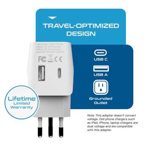 Italy Travel Plug Adapter