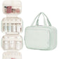 Striped Hanging Toiletry Bag for Women Travel Makeup Bag Organizer Toiletries Bag for Travel Size Essentials Accessories Cosmetics