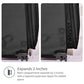 Tourlite Softside 25" Expandable Luggage with 4 Spinner Wheels