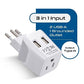 Brazil Travel Adapter Plug With Dual USB
