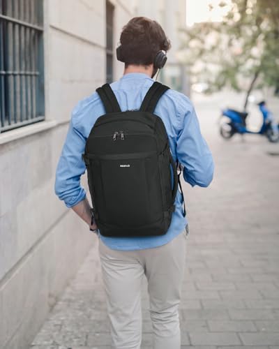 18" Travel Backpack Airlines Approved Personal Item Bag Women Black