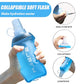 200ml/350ml/500ml Collapsible Soft Flask,BPA Free Folding Soft Water Bottle with Hanging Ring,Lightweight TPU Hydration Flask for Running Marathon Cycling Hiking(350ml-2 Packs) (2 Count)