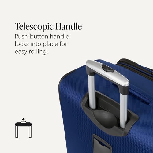 Sion Softside Expandable Spinner Luggage Durable Lightweight Travel Suitcase (2 Piece)