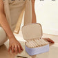 Travel Jewelry Case with 8 Velvet Jewelry Bags Travel Jewelry Storage Box Jewelry Organizer for Necklace Rings Earrings Teen Girls Gifts Trendy Stuff