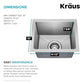 Fairlane 15 inch Undermount Single Bowl 18