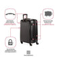 7272 Energie Expandable Hardside Luggage With Spinner Wheels and TSA Lock
