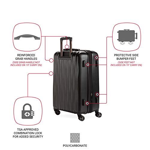 7272 Energie Expandable Hardside Luggage With Spinner Wheels and TSA Lock