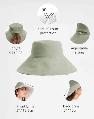 Ultra Wide Cotton Linen Hat