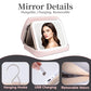 Travel Makeup Bag with LED Lighted Detachable Mirror