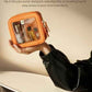 Clear Makeup Bag with Zipper Small Travel Cosmetic Case Orange Mini Pouch for Purse Accessories Car Storgae Essentials Bag Purse Pouch Organizer Compact Small Clear Toiletry Bag for Traveling