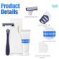 Shave Kit Bulk Travel Shaving Cream Disposable Twin Blade Razors and Cream Individually Wrapped Smooth Razor with Clear Cap Toiletries for Hotel Shelter Camping Travel Homeless (150 Count)