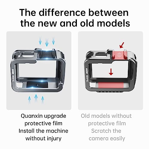 Aluminum Case Metal Cage Protective Frame Housing for GoPro Hero 13 12 11 10 9
