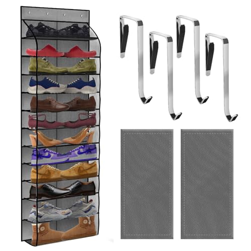 12 Pocket Over the Door Shoe Organizer