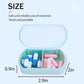 4PCS Small Pill Case Travel Pill Box Cute Pill Organizer for Purse Portable Daily Medicine Organizer 2 Compartment Pill Holder for Vitamins (4 Count)