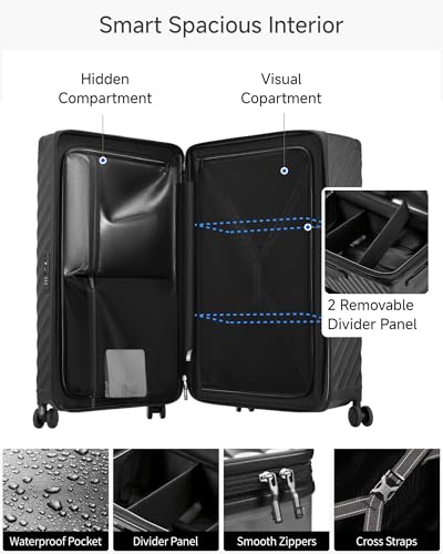 Expandable Trunk Checked Suitcase