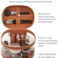 Travel Makeup Case Clear Vanity Bag with Brush Holder