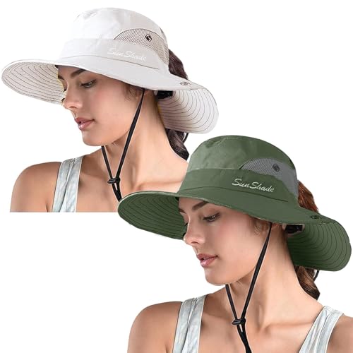 Women's Ponytail Safari Sun Hat