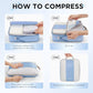 10 Set Compression Packing Cubes for Travel Essentials (10 Count)