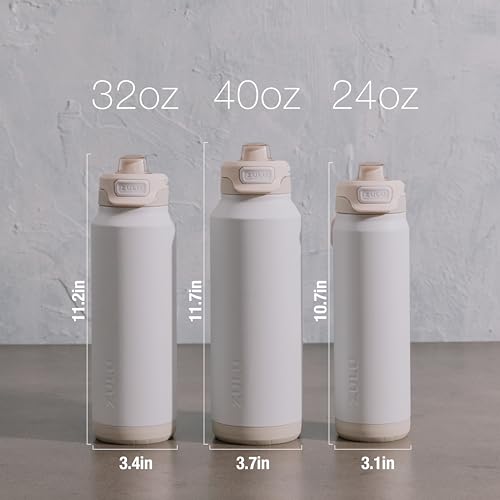 Powerfill Pro 40oz Stainless Steel Sip or Chug Water Bottle