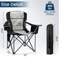 Oversized Camping Chair 500lbs Capacity for Big and Tall
