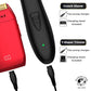 2-in-1 DLC T-Shaper Trimmer & Crunch Foil Shaver | STF602 Electric Razor & ST5206 Beard Trimmer Barber Haircut Kit | Red