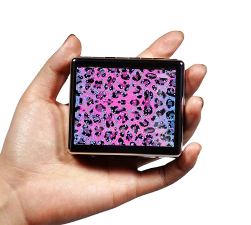 Silver Vintage Pill Box 7 Day Metal Pill Box with Mirror and 8 Compartments Cute Travel Pill Organizer for Purse (8 Count)
