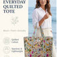 100% Cotton Quilted Tote Bag For Women