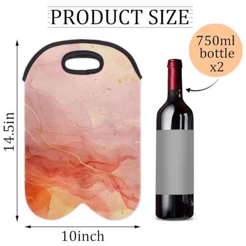 Wine Carrier Tote Personalized Bag for 2 Bottles