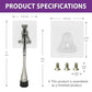 HASHI 6 Inch Kickdown Door Stopper No Drilling