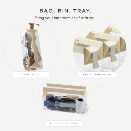 Parcel Clear Travel Kit with Zipperless Magnetic Closure