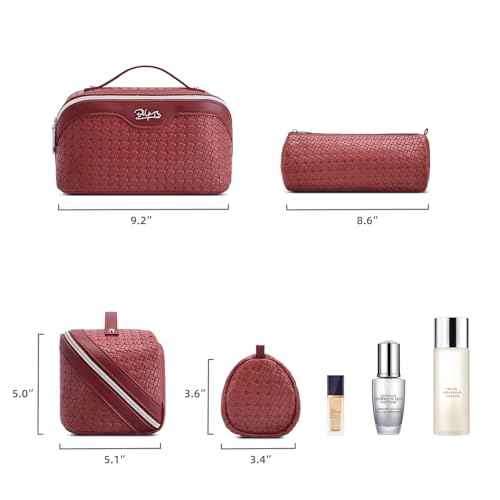 Travel Makeup Bag Cosmetic Bags for Women (3 Count)