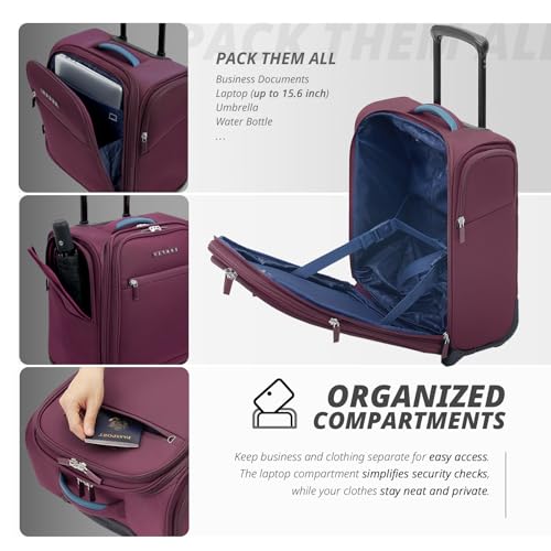 Underseat Carry On Luggage with Wheels