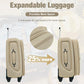 Softside Luggage Set Lightweight 3 Piece Suitcase with Duffel Bag (3 Count)