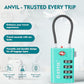 TSA Approved Luggage Locks with Search Alert Indicator (2 Count)
