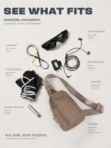 Sling Bag with Adjustable Straps Crossbody Chest Bag Lightweight Small Backpack for Casual Outdoor Traveling Hiking